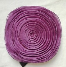 Dekokissen Sofakissen Blütenform Rosenform  Ø 40cm Violett Lila