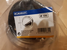 Marley Lüftungsgitter / Ablufthaube aus Edelstahl mit Flansch Ø 100 mm