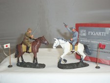 FIGARTI CJ4003 JAPANISCHE + CHINESISCHE ARMEE OFFIZIER MONTIERT METALL SPIELZEUG SOLDAT SET