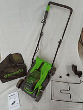 Greenworks Akku Rasenmäher 24V 30L Grasfangkorb GD24LM33 ohne Akku und Ladegerät