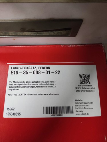 Eibachi tieferlegungssatz für - eibachi,