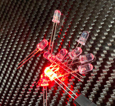 10x Blinklicht ROT LED mit