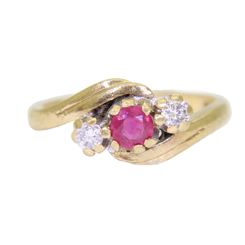 Hübscher ring rubin - ring, 0,20ct