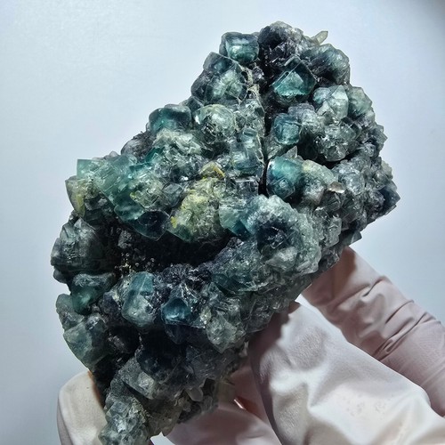 Seltene fluorit würfel - würfel,, grün