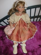 @@@ SAMMLERPUPPE PORZELLAN SASKIA*REINART FAELENS*Nr. 702*TOP & OVP* @@@