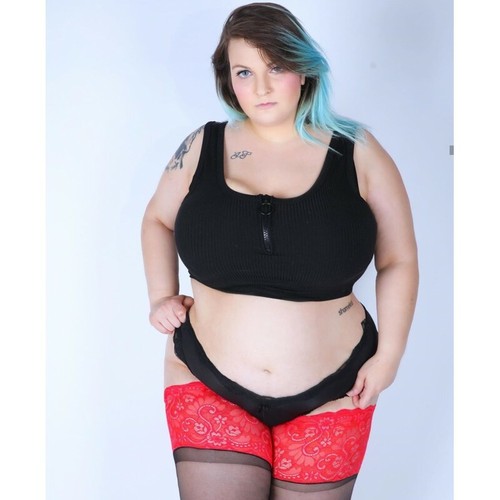 Lace top den halterlose - top,