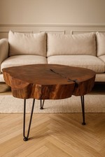 Design Couchtisch Aus Birnbaumholz. Unikat Handarbeit.