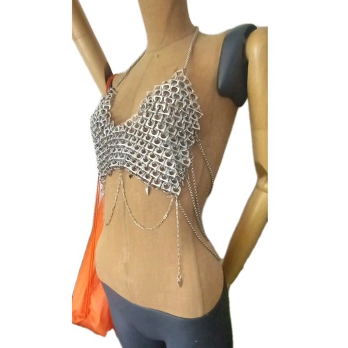 Kettenhemd bralette upcycling - kettenhemd-bralette,