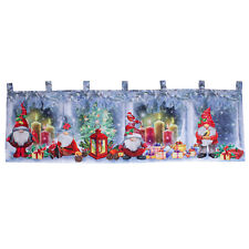 LED Gardine Weihnachten Scheibengardine X-Mas beleuchtet Fenstergardine 45x120cm