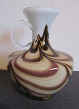 dekorative Glasvase Glaskrug Muranoglas Opaline Florence Carlo Moretti