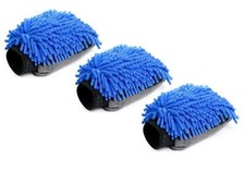 Auto Waschhandschuh Premium Mikrofaser Autowäsche Handwäsche Doppelseitig 3 stk