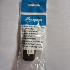 Kopp Schnurschalter schwarz 1-polig 6A/250V – Zwischen Schalter neu OVP