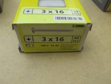 Holzschrauben Packung  3x16mm  Halbrundkopf  50 Stück / Aktion H2SIMReg5K4