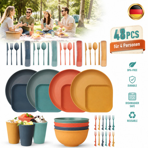 Camping geschirr set - camping,