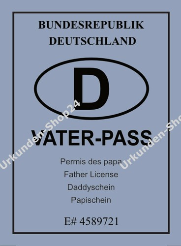 Vater pass ausweis papa - ausweis,,