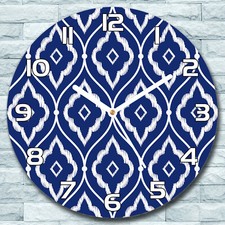 Glas Wanduhr fi 30 Porzellan