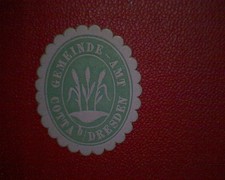 Siegelmarke Gemeinde - Amt Cotta b./  Dresden  