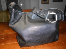 DAMEN UMHÄNGETASCHE ECHT LEDER SCHWARZ TUSCAN'S ITALIENISCHE LEDERMARKE