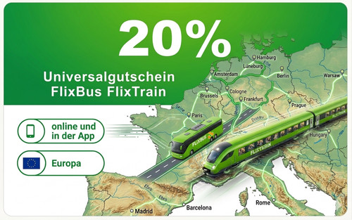 Universalgutschein flixbus - 20%,