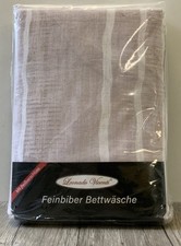 Leonardo Vicenti Feinbiber Bettwäsche 155x220/80x80cm Beige/Grau/Weiß(R9b)