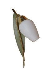 50/60er Wandlampe Leuchte Sputnik Messing Glas lamp mid century 50s 60s Vintage