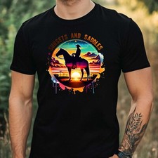 Mens Wild West Cowboy Print