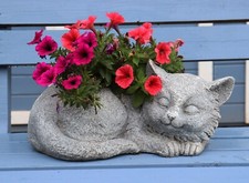 Garten Steinoptik Katze