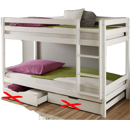 Kinderbett etagenbett weiss - kinderbett,