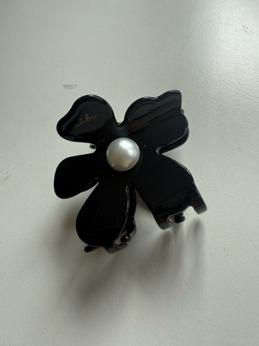 Haarklammer blume mit perle - haarklammer,