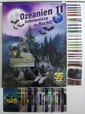 Netto - Ozeanien 11 Geheimnisse der Nacht Glitzerkarten, Sets zum aussuchen