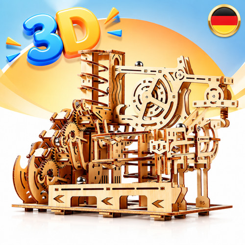 Murmelbahn puzzle holz - murmelbahn,