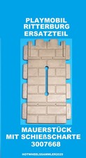 PLAYMOBIL ERSATZTEIL RITTERBURG 3007668 "MAUERTEIL MIT SCHIEßSCHARTE" 3666 3667