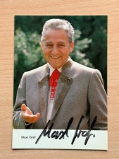 Maxl Graf - Autogrammkarte