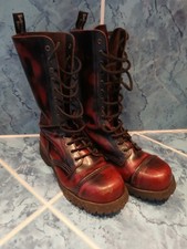 Stiefel 14-Loch Gr. 39/UK 5 Burgundy Rot Boots & Braces