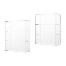  2 Pack Vitrinenschrank Klein Mini Möbel Miniatur-Hausaccessoires