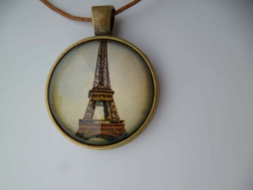 Bronze halskette cabochon - bronze,