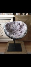 Amethyst auf Calcit & Quarz
