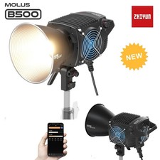 ZHIYUN Molus B500 zweifarbige LED Video Licht Fotografie Beleuchtung + Diffuser