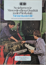 Poster Plakat - Mercedes Benz Werbung - Motor Mechanik Vintage Retro Original