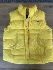 Tommy Hilfiger Daunenweste XL gelb Steppweste Unisex Winter Weste*Hingucker