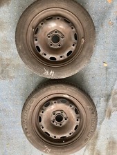2 Räder Sommerreifen Stahlfelgen Reifen 14 Zoll VW Polo Skoda Fabia Seat Ibiza