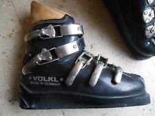 Skischuhe Völkl Vintage schwarz Kunststoff Leder Gr. 42