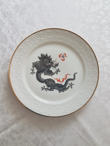 Pgh drache teller handgemalt - drache, teller,