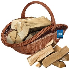 KOTARBAU® Weidenkorb für Kaminholz Holzkorb für Kaminholz Weide mit Henkel...