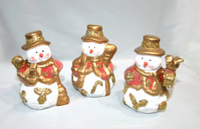 Schneemann aus Keramik  *** 3 Stück ***