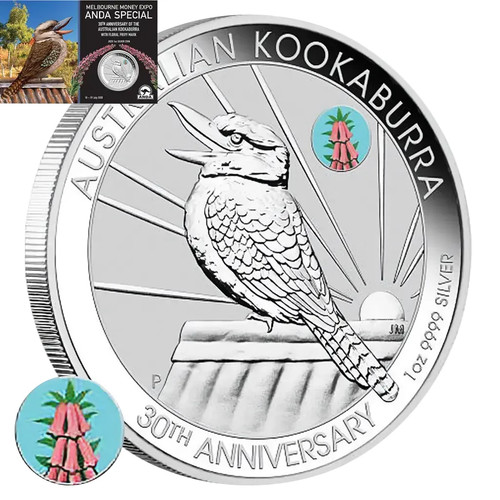 Silbermünze kookaburra coin - silbermünze,