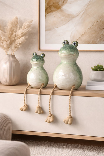 Kantenhocker frosch keramik - kantenhocker,