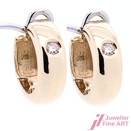 Creolen 585 gelbgold mit - creolen,