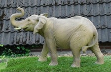 Gartenfigur Elefant ca. 54cm stehend 2892 Haus Garten lebensecht Figur
