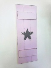 Deko Fensterladen Shabby rosa